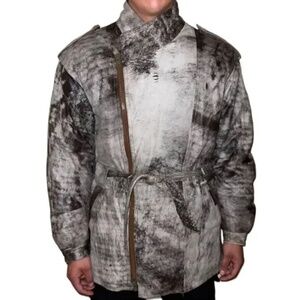Vintage 80s Double Goose Country Leather Down Coat